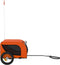 vidaXL - Hondenfietstrailer - oxford - stof - en - ijzer - oranje - en - zwart