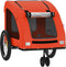 vidaXL - Hondenfietstrailer - oxford - stof - en - ijzer - oranje - en - grijs