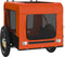 vidaXL - Hondenfietstrailer - oxford - stof - en - ijzer - oranje - en - zwart