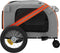vidaXL - Hondenfietstrailer - oxford - stof - en - ijzer - oranje - en - zwart