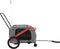 vidaXL - Hondenfietstrailer - oxford - stof - en - ijzer - oranje - en - grijs