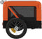 vidaXL - Hondenfietstrailer - oxford - stof - en - ijzer - oranje - en - zwart