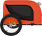 vidaXL - Hondenfietstrailer - oxford - stof - en - ijzer - oranje - en - zwart