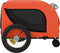 vidaXL - Hondenfietstrailer - oxford - stof - en - ijzer - oranje - en - zwart