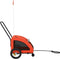 vidaXL - Hondenfietstrailer - oxford - stof - en - ijzer - oranje - en - grijs