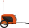vidaXL - Hondenfietstrailer - oxford - stof - en - ijzer - oranje - en - zwart