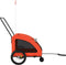 vidaXL - Hondenfietstrailer - oxford - stof - en - ijzer - oranje - en - grijs