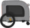 vidaXL - Hondenfietstrailer - oxford - stof - en - ijzer - oranje - en - grijs