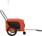 vidaXL - Hondenfietstrailer - oxford - stof - en - ijzer - oranje - en - zwart