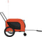 vidaXL - Hondenfietstrailer - oxford - stof - en - ijzer - oranje - en - zwart