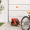 vidaXL - Hondenfietstrailer - oxford - stof - en - ijzer - oranje