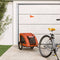 vidaXL - Hondenfietstrailer - oxford - stof - en - ijzer - oranje