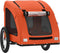 vidaXL - Hondenfietstrailer - oxford - stof - en - ijzer - oranje
