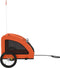 vidaXL - Hondenfietstrailer - oxford - stof - en - ijzer - oranje