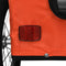vidaXL - Hondenfietstrailer - oxford - stof - en - ijzer - oranje