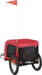 vidaXL - Hondenfietstrailer - oxford - stof - en - ijzer - rood - en - zwart