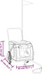 vidaXL - Hondenfietstrailer - oxford - stof - en - ijzer - rood - en - zwart
