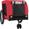 vidaXL - Hondenfietstrailer - oxford - stof - en - ijzer - rood - en - zwart