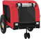 vidaXL - Hondenfietstrailer - oxford - stof - en - ijzer - rood - en - zwart