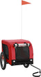 vidaXL - Hondenfietstrailer - oxford - stof - en - ijzer - rood - en - zwart