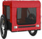 vidaXL - Hondenfietstrailer - oxford - stof - en - ijzer - rood - en - zwart