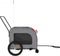 vidaXL - Hondenfietstrailer - oxford - stof - en - ijzer - rood - en - grijs