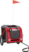 vidaXL - Hondenfietstrailer - oxford - stof - en - ijzer - rood - en - grijs