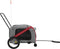 vidaXL - Hondenfietstrailer - oxford - stof - en - ijzer - rood - en - grijs