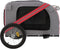 vidaXL - Hondenfietstrailer - oxford - stof - en - ijzer - rood - en - grijs