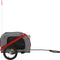vidaXL - Hondenfietstrailer - oxford - stof - en - ijzer - rood - en - grijs