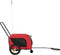 vidaXL - Hondenfietstrailer - oxford - stof - en - ijzer - rood - en - zwart