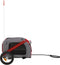 vidaXL - Hondenfietstrailer - oxford - stof - en - ijzer - rood - en - grijs