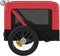 vidaXL - Hondenfietstrailer - oxford - stof - en - ijzer - rood - en - zwart