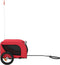 vidaXL - Hondenfietstrailer - oxford - stof - en - ijzer - rood - en - zwart