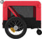 vidaXL - Hondenfietstrailer - oxford - stof - en - ijzer - rood - en - zwart