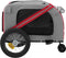 vidaXL - Hondenfietstrailer - oxford - stof - en - ijzer - rood - en - zwart
