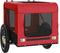 vidaXL - Hondenfietstrailer - oxford - stof - en - ijzer - rood - en - zwart