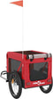 vidaXL - Hondenfietstrailer - oxford - stof - en - ijzer - rood - en - zwart