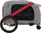 vidaXL - Hondenfietstrailer - oxford - stof - en - ijzer - rood - en - grijs