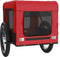 vidaXL - Hondenfietstrailer - oxford - stof - en - ijzer - rood - en - zwart