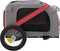 vidaXL - Hondenfietstrailer - oxford - stof - en - ijzer - rood - en - grijs