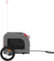vidaXL - Hondenfietstrailer - oxford - stof - en - ijzer - rood - en - grijs