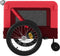 vidaXL - Hondenfietstrailer - oxford - stof - en - ijzer - rood - en - zwart