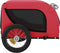 vidaXL - Hondenfietstrailer - oxford - stof - en - ijzer - rood - en - zwart