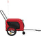 vidaXL - Hondenfietstrailer - oxford - stof - en - ijzer - rood - en - zwart