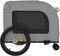 vidaXL - Hondenfietstrailer - oxford - stof - en - ijzer - rood - en - grijs