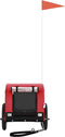 vidaXL - Hondenfietstrailer - oxford - stof - en - ijzer - rood - en - zwart