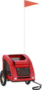 vidaXL - Hondenfietstrailer - oxford - stof - en - ijzer - rood