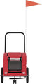 vidaXL - Hondenfietstrailer - oxford - stof - en - ijzer - rood