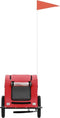 vidaXL - Hondenfietstrailer - oxford - stof - en - ijzer - rood